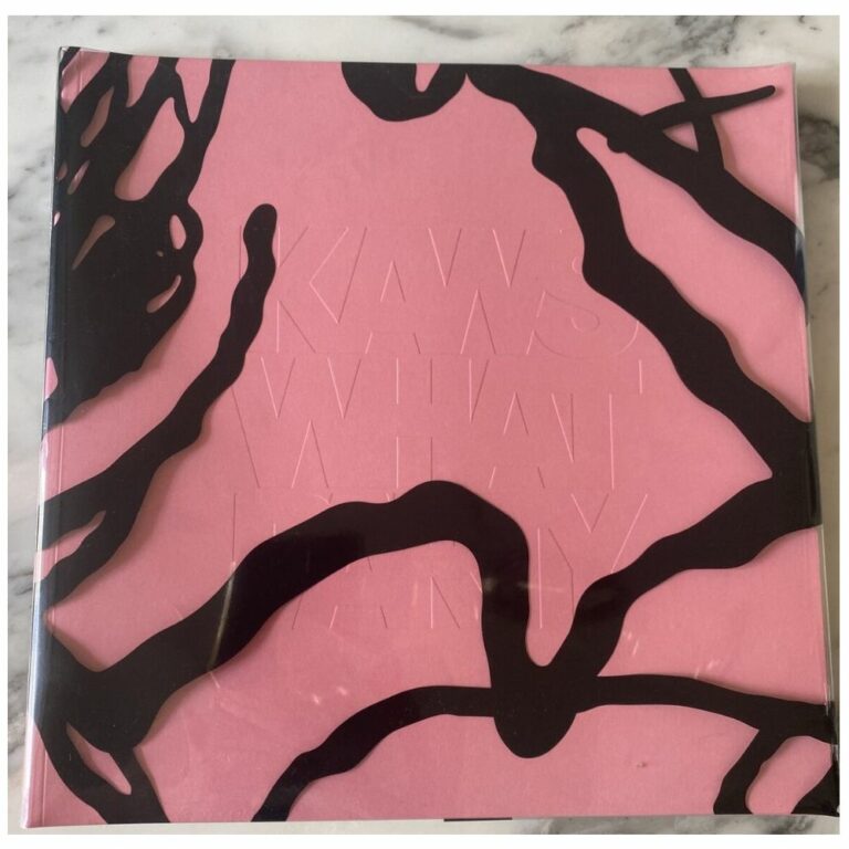 kaws-what-party-brooklin-museum-pink-booklet-catalogue-d-exposition-1