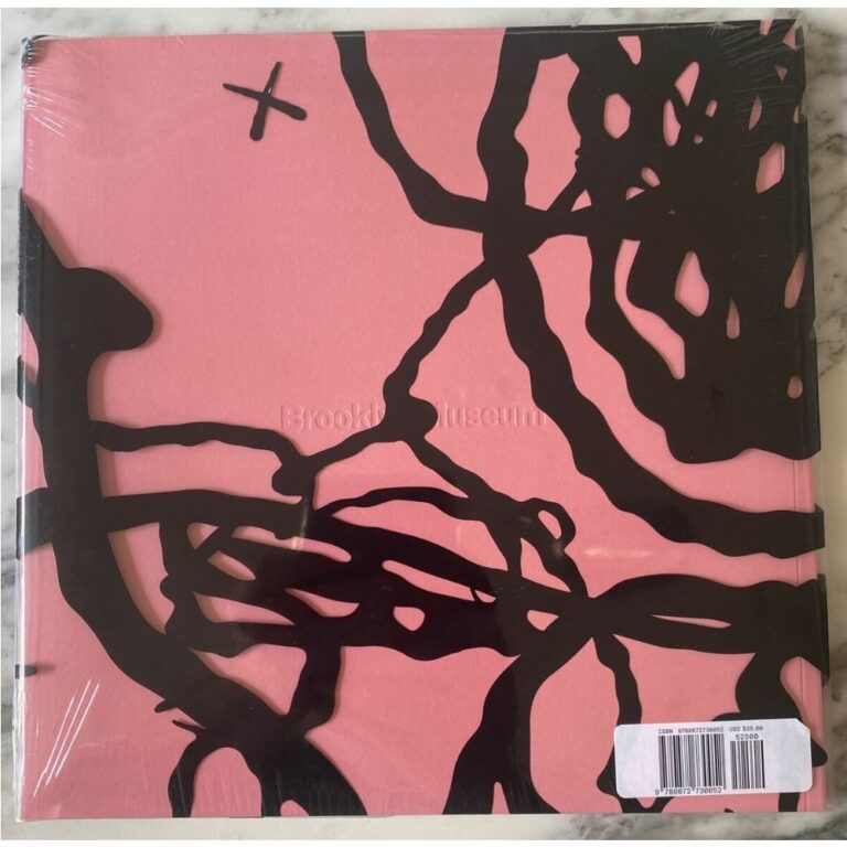 kaws-what-party-brooklin-museum-pink-booklet-catalogue-d-exposition-2