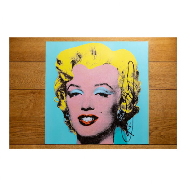 Marilyn Monroe – jaune sur fond turquoise – Image 2
