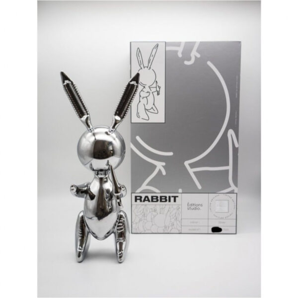 Balloon Rabbit Silver XL – Image 2