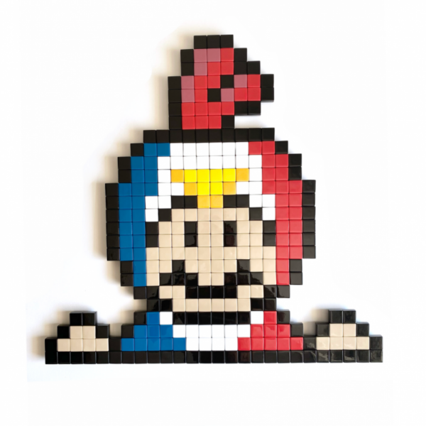 Cocorico, mosaïque, pièce unique