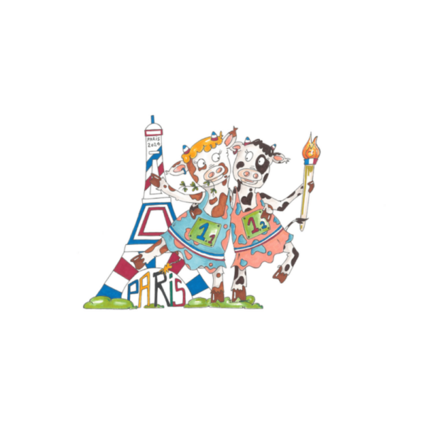 Cow Cow in Paris, Dessin Original