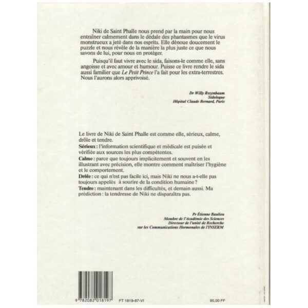 Livre Dédicacé Niki de Saint Phalle – Le Sida c’est facile à éviter – Flammarion 1987 – Image 4