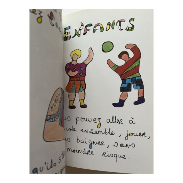 Livre Dédicacé Niki de Saint Phalle – Le Sida c’est facile à éviter – Flammarion 1987 – Image 6