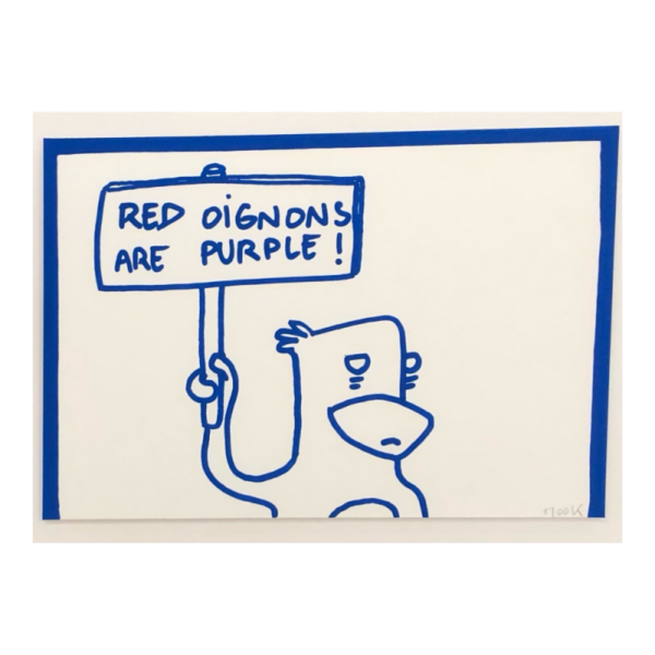 Red oignons are purple