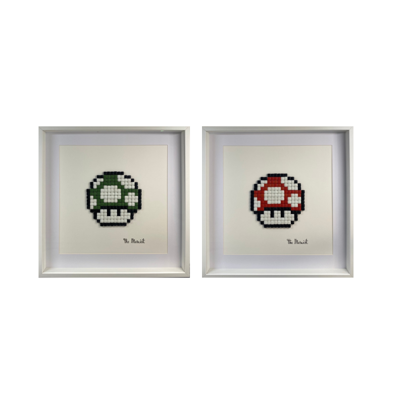 the mosaist green red mushroom mosaique diptyque epreuve d artiste 15805 67336a91102b0.png