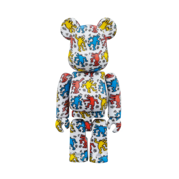 bearbrick keith haring 400%, dancing dog