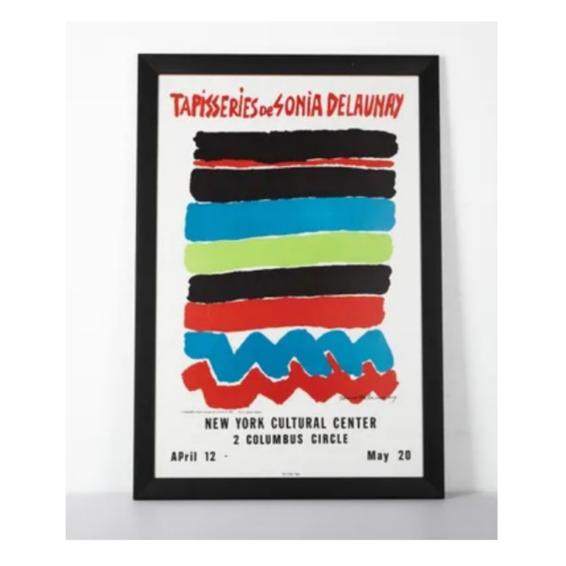 sonia delaunay affiche lithographique tapisseries de sonia delaunay new york cultural center 157 674f09ef1a59d.png