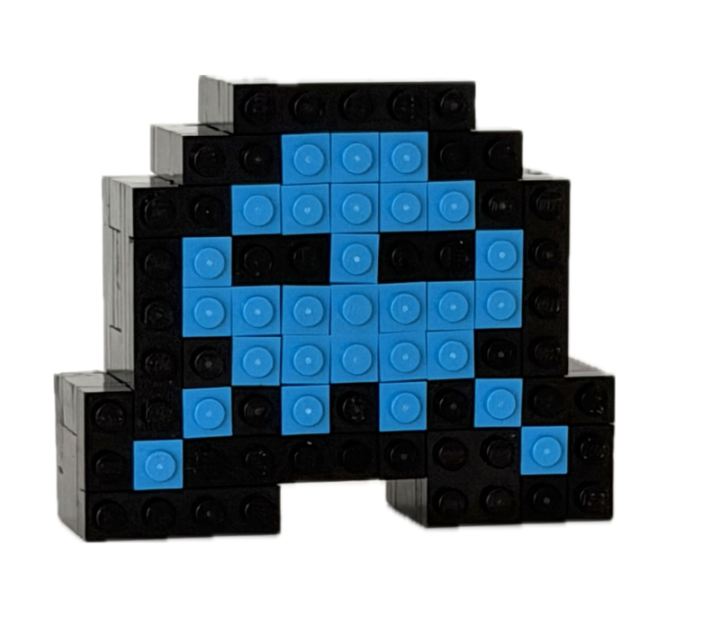 alien c dark azure (space invaders)