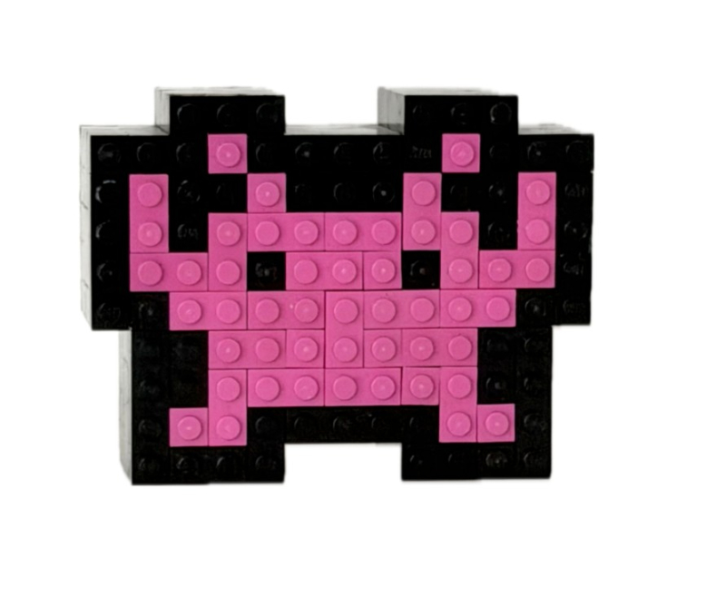 alien f dark pink (space invaders)